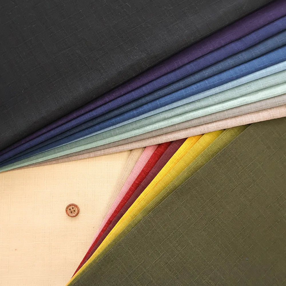 Cotton Dobby Fabric - Plain - nomura tailor