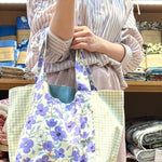 Cotton Oxford Fabric - Nordic-style Flower - nomura tailor