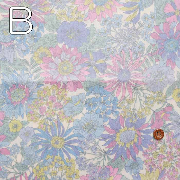 Broadprint laminated fabric <glossy> flower - nomura tailor