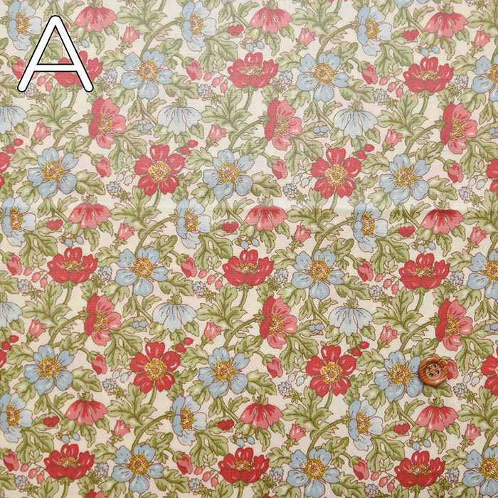 Broadprint laminated fabric <glossy> flower 1 - nomura tailor