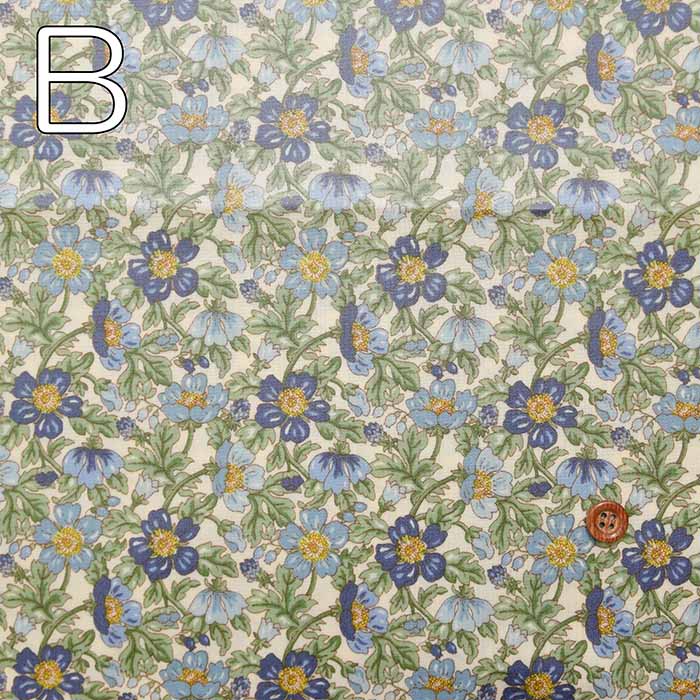 Broadprint laminated fabric <glossy> flower 1 - nomura tailor