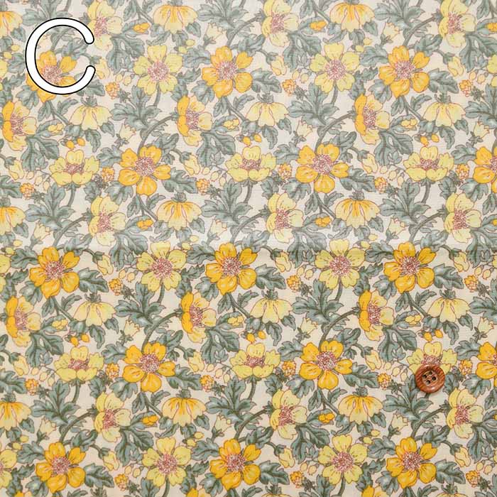 Broadprint laminated fabric <glossy> flower 1 - nomura tailor