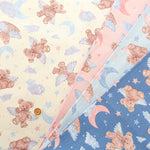 Cotton Oxford Fabric - Classical Modern Angel Bear - nomura tailor