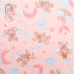 Cotton Oxford Fabric - Classical Modern Angel Bear - nomura tailor