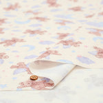 Cotton Oxford Fabric - Classical Modern Angel Bear - nomura tailor