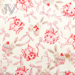 Cotton Oxford Fabric - Classical Modern Rabbit Ribbon - nomura tailor