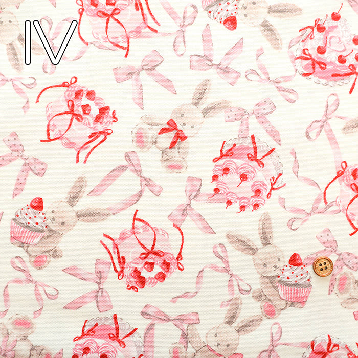 Cotton Oxford Fabric - Classical Modern Rabbit Ribbon - nomura tailor