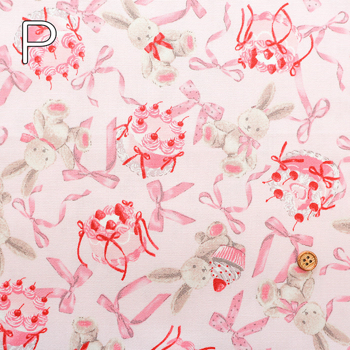 Cotton Oxford Fabric - Classical Modern Rabbit Ribbon - nomura tailor