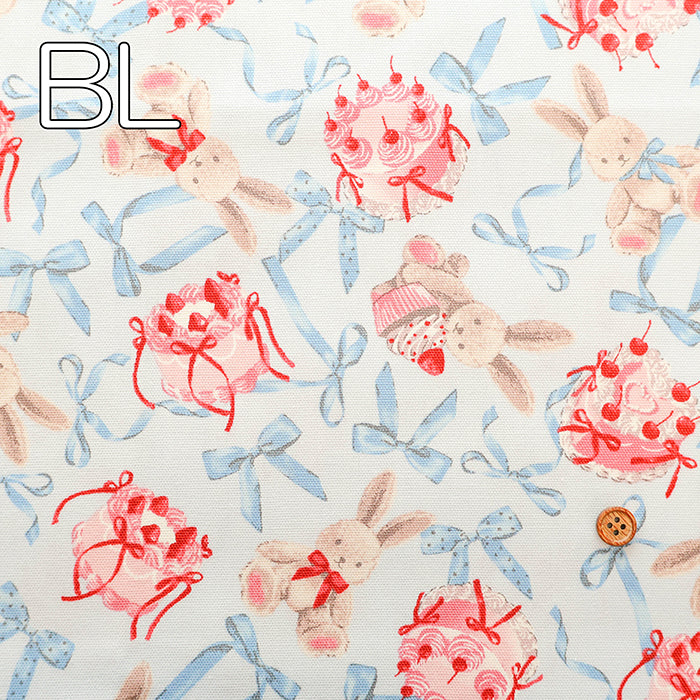 Cotton Oxford Fabric - Classical Modern Rabbit Ribbon - nomura tailor