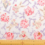 Cotton Oxford Fabric - Classical Modern Rabbit Ribbon - nomura tailor