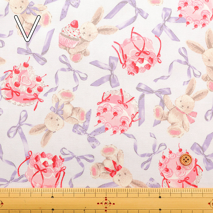 Cotton Oxford Fabric - Classical Modern Rabbit Ribbon - nomura tailor