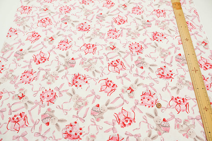 Cotton Oxford Fabric - Classical Modern Rabbit Ribbon - nomura tailor