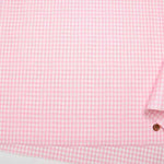 Cotton Broad Print Laminated Fabric Gingham Check - nomura tailor