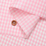 Cotton Broad Print Laminated Fabric Gingham Check - nomura tailor