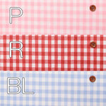 Cotton tip dyed and erased laminated fabric gingham check - nomura tailor