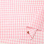 Cotton tip dyed and erased laminated fabric gingham check - nomura tailor