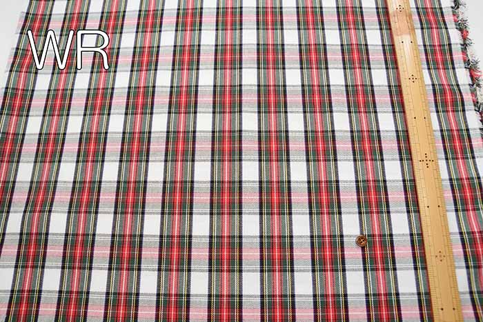 kokochi fabric T/C printed fabric tartan check - nomura tailor