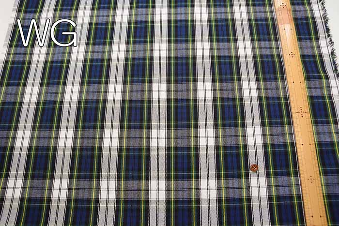 kokochi fabric T/C printed fabric tartan check - nomura tailor