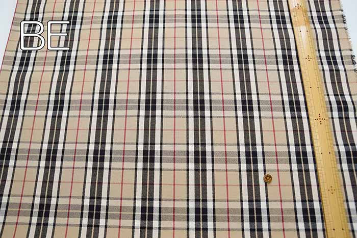 kokochi fabric T/C printed fabric tartan check - nomura tailor