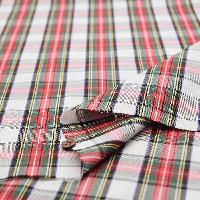 kokochi fabric T/C printed fabric tartan check - nomura tailor