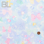 Cotton Ox Printed Fabric Favorites Series Bubble Ribbon - nomura tailor