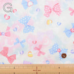 Cotton Ox Printed Fabric Favorites Series Bubble Ribbon - nomura tailor