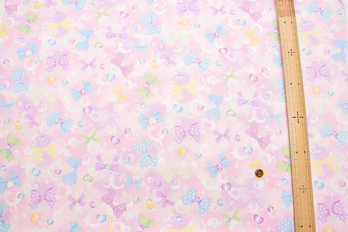 Cotton Ox Printed Fabric Favorites Series Bubble Ribbon - nomura tailor