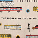 Cotton Ox Print Fabric Favorite Series Electric Train - nomura tailor