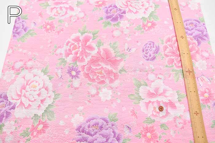 Cotton Ripple Print Fabric Favourite Series Sweet Flower - nomura tailor