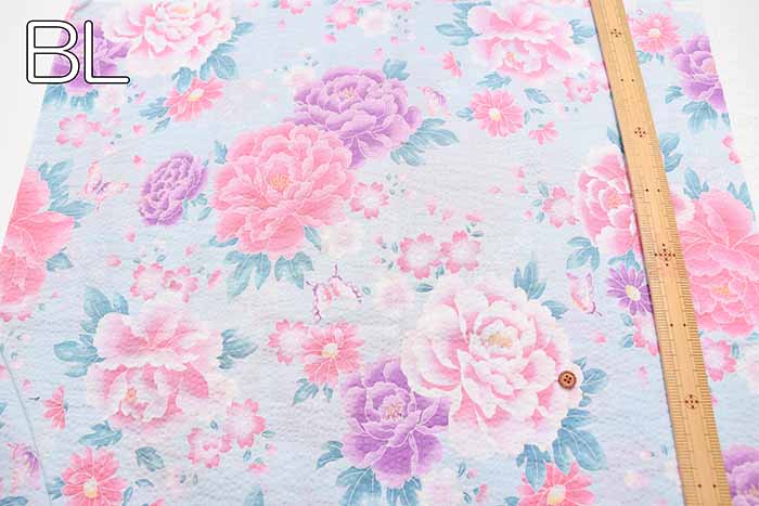 Cotton Ripple Print Fabric Favourite Series Sweet Flower - nomura tailor