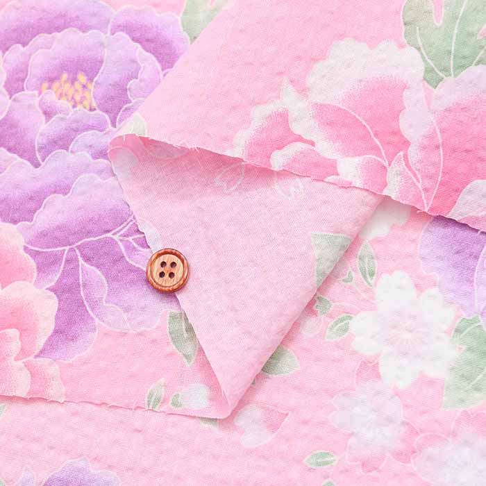 Cotton Ripple Print Fabric Favourite Series Sweet Flower - nomura tailor