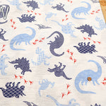 Cotton Ripple-printed Fabric - Favorite Series Dinosaur - nomura tailor