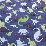 Cotton Ripple-printed Fabric - Favorite Series Dinosaur - nomura tailor