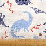 Cotton Ripple-printed Fabric - Favorite Series Dinosaur - nomura tailor
