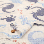 Cotton Ripple-printed Fabric - Favorite Series Dinosaur - nomura tailor