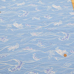 Cotton Ripple Printed Fabric - Favorite Series Waves - nomura tailor