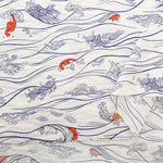 Cotton Ripple Printed Fabric - Favorite Series Waves - nomura tailor