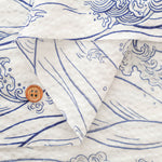Cotton Ripple Printed Fabric - Favorite Series Waves - nomura tailor