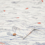 Cotton Ripple Printed Fabric - Favorite Series Waves - nomura tailor
