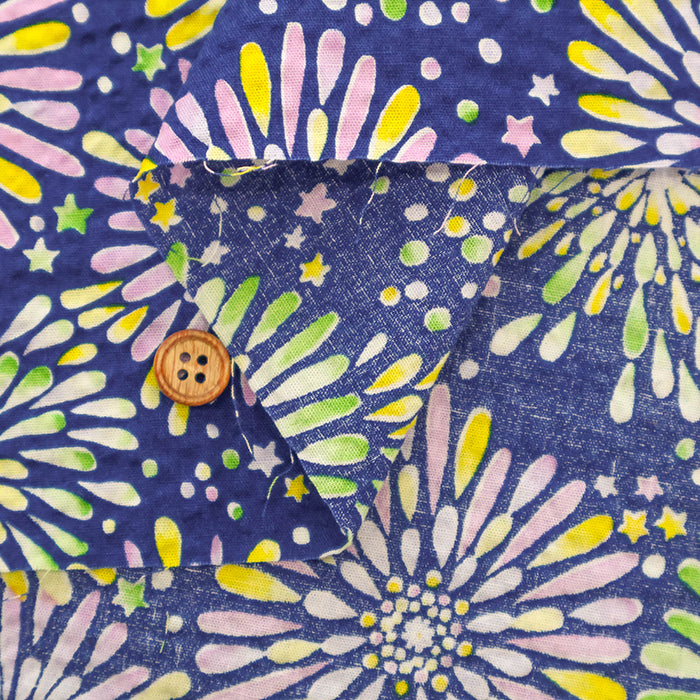 Cotton Ripple-printed Fabric - Favorite Series Fireworks Star - nomura tailor