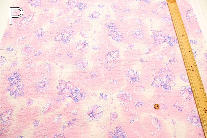 Cotton Ripple-printed Fabric - Favorite Series Pearl Flower - nomura tailor