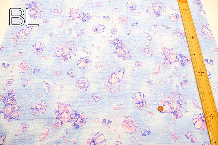 Cotton Ripple-printed Fabric - Favorite Series Pearl Flower - nomura tailor