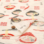 Cotton Ripple-printed Fabric - Favorite Series Ramen - nomura tailor