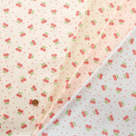 Made in China Needle-Out Knit Fabric - Cherry dots - nomura tailor