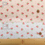 Made in China Needle-Out Knit Fabric - Cherry dots - nomura tailor