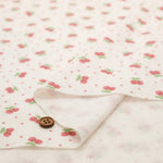 Made in China Needle-Out Knit Fabric - Cherry dots - nomura tailor