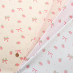 Made in China Rib Knit Fabric - Strawberry Ribbon - nomura tailor