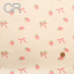 Made in China Rib Knit Fabric - Strawberry Ribbon - nomura tailor
