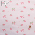 Made in China Rib Knit Fabric - Strawberry Ribbon - nomura tailor