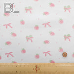 Made in China Rib Knit Fabric - Strawberry Ribbon - nomura tailor
